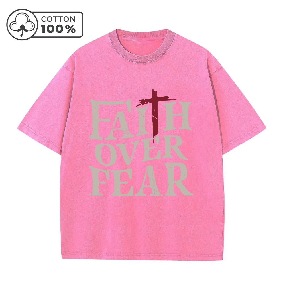 Men's Distressed Washed T-Shirt With Slogan Print Retro Pure Cotton Short Sleeve Comfortable And Breathable Training Top
