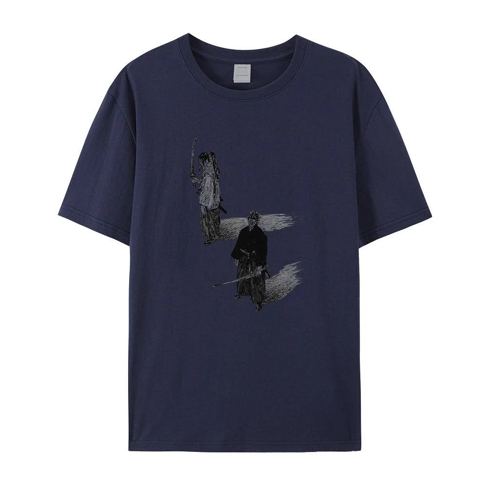 Summer Pure Cotton Printed Short Sleeved Shirt Comfortable And Breathable Suitable For Everyday Commute Loose And Casual Unisex