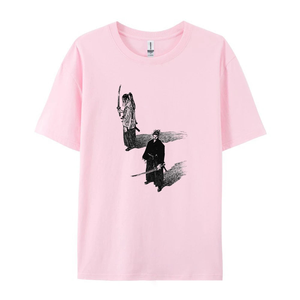Summer Pure Cotton Printed Short Sleeved Shirt Comfortable And Breathable Suitable For Everyday Commute Loose And Casual Unisex