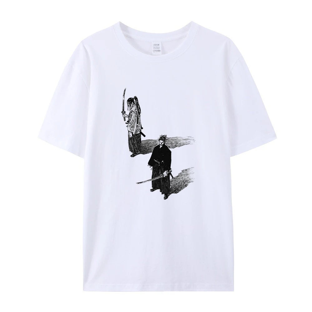 Summer Pure Cotton Printed Short Sleeved Shirt Comfortable And Breathable Suitable For Everyday Commute Loose And Casual Unisex