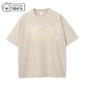 Men's Street Style Retro Washed T-Shirt With Gradient Thorn Print Distressed Pure Cotton Short Sleeve Summer Commuter Gym Top