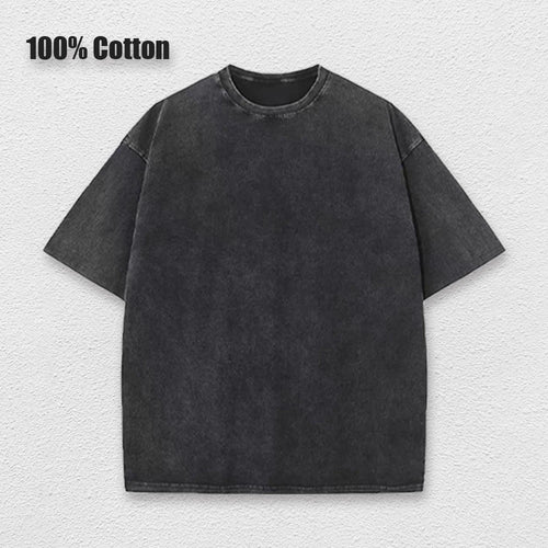 2025 Washed Vintage T-Shirts Street Hip Hop Retro Punk T Shirt women Harajuku Casual Cotton Short Sleeve Acid Wash TShirts top