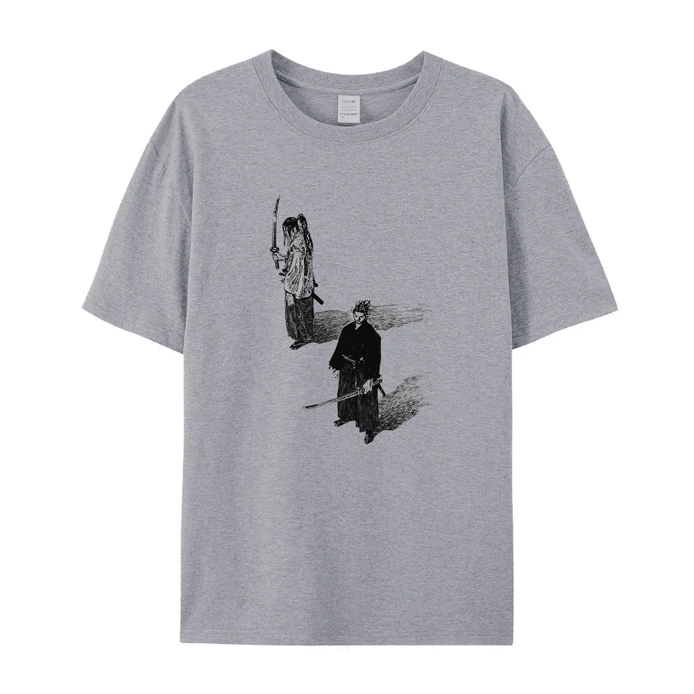 Summer Pure Cotton Printed Short Sleeved Shirt Comfortable And Breathable Suitable For Everyday Commute Loose And Casual Unisex