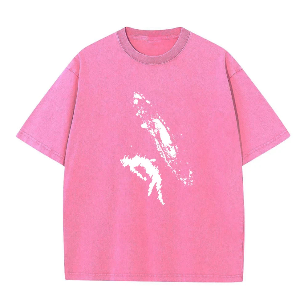 Summer Hot Sale Retro Washed T-Shirt Suitable For Everyday Outings And Commute Printed Short Sleeve Fashion Street Style