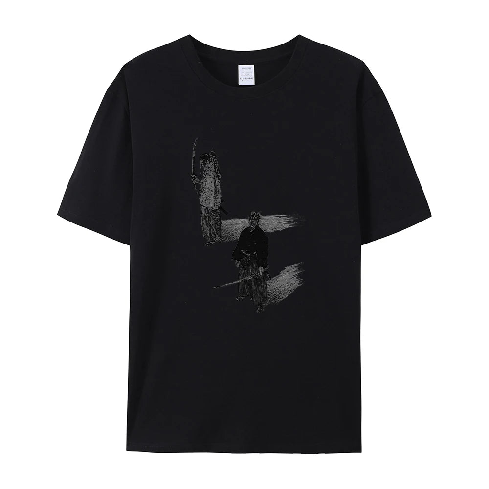 Summer Pure Cotton Printed Short Sleeved Shirt Comfortable And Breathable Suitable For Everyday Commute Loose And Casual Unisex