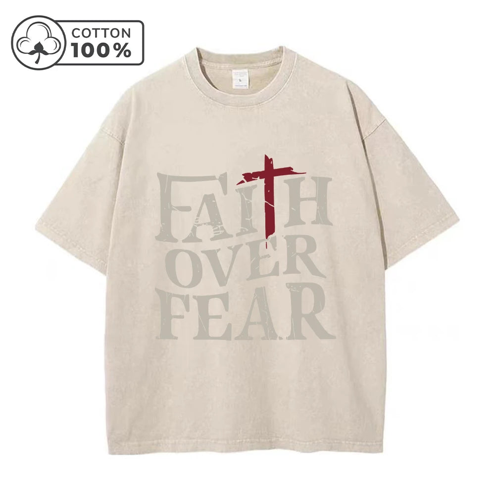 Men's Distressed Washed T-Shirt With Slogan Print Retro Pure Cotton Short Sleeve Comfortable And Breathable Training Top