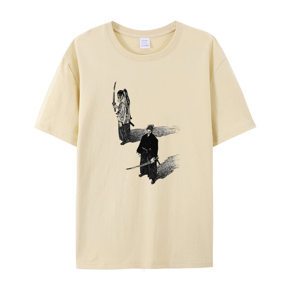 Summer Pure Cotton Printed Short Sleeved Shirt Comfortable And Breathable Suitable For Everyday Commute Loose And Casual Unisex