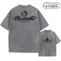 Men's Retro Washed T-Shirt With Starlight Text Print Distressed Pure Cotton Short Sleeved Summer Outdoor Commuter Gym Top